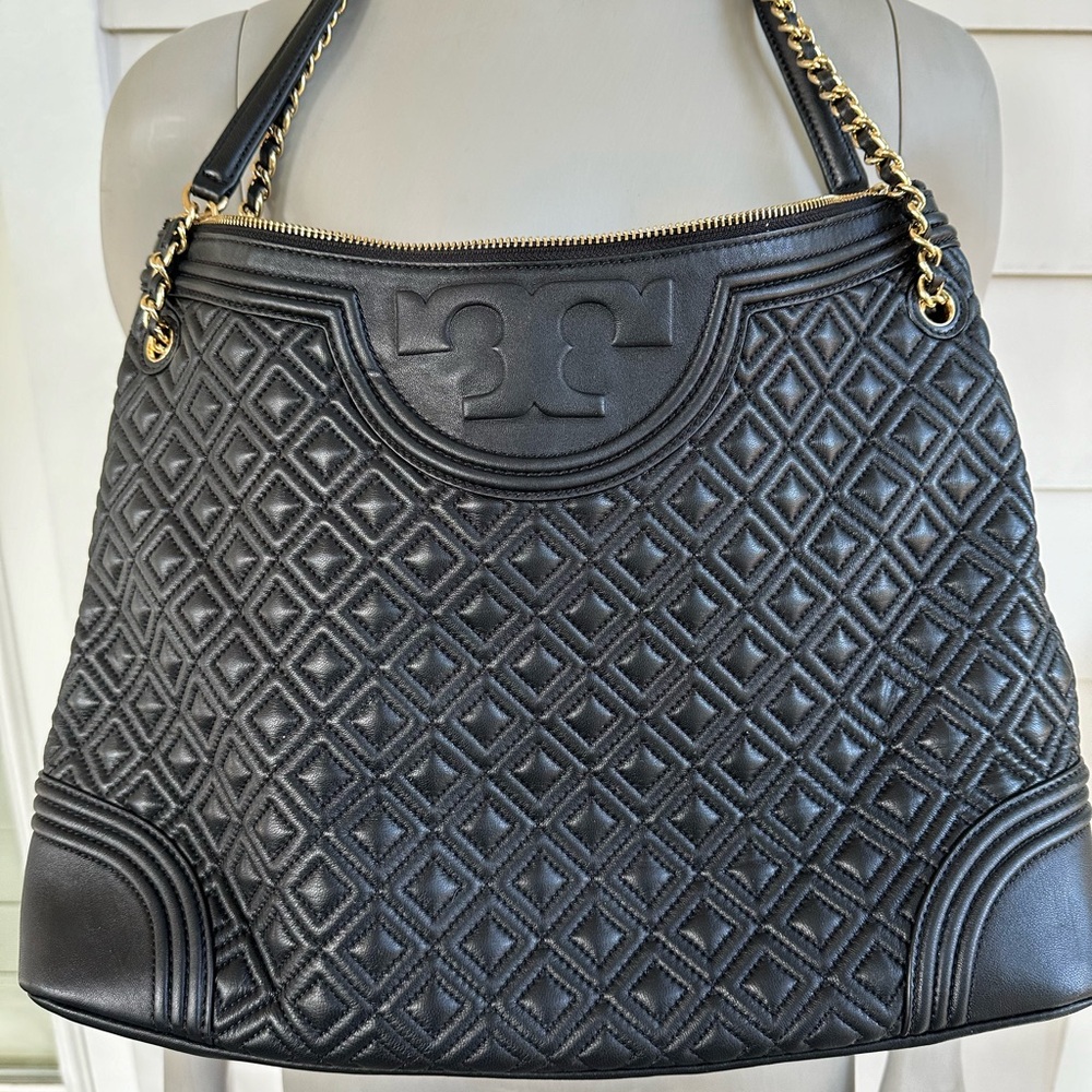 Tory Burch large Fleming quilted tote